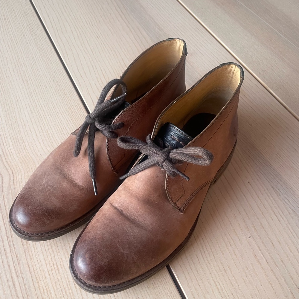 Frye Men's Brown Leather boots size 14, Frye dress shoes for men size 14
